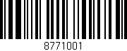 Código de barras (EAN, GTIN, SKU, ISBN): '8771001'