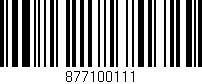 Código de barras (EAN, GTIN, SKU, ISBN): '877100111'