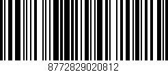 Código de barras (EAN, GTIN, SKU, ISBN): '8772829020812'