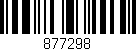 Código de barras (EAN, GTIN, SKU, ISBN): '877298'