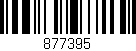 Código de barras (EAN, GTIN, SKU, ISBN): '877395'