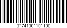 Código de barras (EAN, GTIN, SKU, ISBN): '87741001101100'
