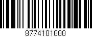 Código de barras (EAN, GTIN, SKU, ISBN): '8774101000'