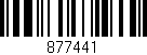 Código de barras (EAN, GTIN, SKU, ISBN): '877441'