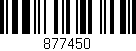 Código de barras (EAN, GTIN, SKU, ISBN): '877450'