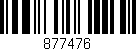 Código de barras (EAN, GTIN, SKU, ISBN): '877476'