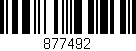 Código de barras (EAN, GTIN, SKU, ISBN): '877492'