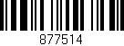 Código de barras (EAN, GTIN, SKU, ISBN): '877514'