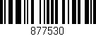 Código de barras (EAN, GTIN, SKU, ISBN): '877530'