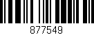 Código de barras (EAN, GTIN, SKU, ISBN): '877549'