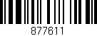 Código de barras (EAN, GTIN, SKU, ISBN): '877611'