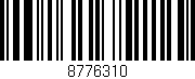 Código de barras (EAN, GTIN, SKU, ISBN): '8776310'