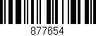 Código de barras (EAN, GTIN, SKU, ISBN): '877654'