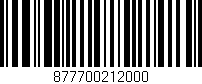 Código de barras (EAN, GTIN, SKU, ISBN): '877700212000'
