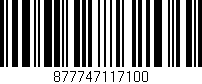 Código de barras (EAN, GTIN, SKU, ISBN): '877747117100'