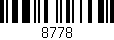 Código de barras (EAN, GTIN, SKU, ISBN): '8778'