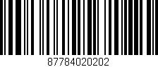 Código de barras (EAN, GTIN, SKU, ISBN): '87784020202'