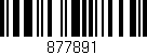Código de barras (EAN, GTIN, SKU, ISBN): '877891'