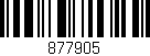 Código de barras (EAN, GTIN, SKU, ISBN): '877905'