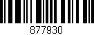Código de barras (EAN, GTIN, SKU, ISBN): '877930'