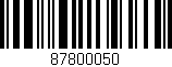 Código de barras (EAN, GTIN, SKU, ISBN): '87800050'