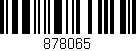 Código de barras (EAN, GTIN, SKU, ISBN): '878065'