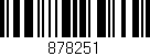 Código de barras (EAN, GTIN, SKU, ISBN): '878251'