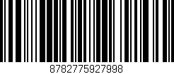 Código de barras (EAN, GTIN, SKU, ISBN): '8782775927998'
