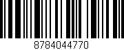 Código de barras (EAN, GTIN, SKU, ISBN): '8784044770'