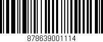 Código de barras (EAN, GTIN, SKU, ISBN): '878639001114'