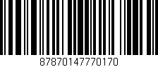 Código de barras (EAN, GTIN, SKU, ISBN): '87870147770170'