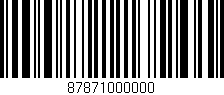 Código de barras (EAN, GTIN, SKU, ISBN): '87871000000'