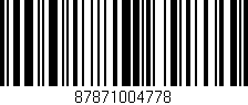 Código de barras (EAN, GTIN, SKU, ISBN): '87871004778'