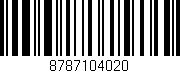 Código de barras (EAN, GTIN, SKU, ISBN): '8787104020'