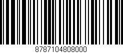 Código de barras (EAN, GTIN, SKU, ISBN): '8787104808000'