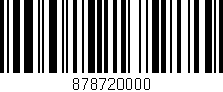 Código de barras (EAN, GTIN, SKU, ISBN): '878720000'