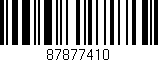 Código de barras (EAN, GTIN, SKU, ISBN): '87877410'