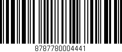 Código de barras (EAN, GTIN, SKU, ISBN): '8787780004441'