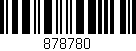 Código de barras (EAN, GTIN, SKU, ISBN): '878780'