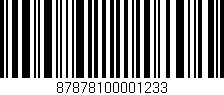 Código de barras (EAN, GTIN, SKU, ISBN): '87878100001233'