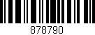 Código de barras (EAN, GTIN, SKU, ISBN): '878790'