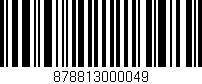 Código de barras (EAN, GTIN, SKU, ISBN): '878813000049'