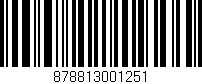 Código de barras (EAN, GTIN, SKU, ISBN): '878813001251'