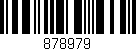 Código de barras (EAN, GTIN, SKU, ISBN): '878979'