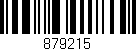 Código de barras (EAN, GTIN, SKU, ISBN): '879215'