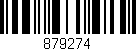 Código de barras (EAN, GTIN, SKU, ISBN): '879274'