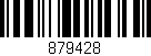 Código de barras (EAN, GTIN, SKU, ISBN): '879428'
