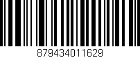 Código de barras (EAN, GTIN, SKU, ISBN): '879434011629'