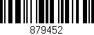 Código de barras (EAN, GTIN, SKU, ISBN): '879452'