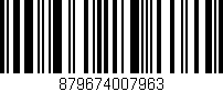 Código de barras (EAN, GTIN, SKU, ISBN): '879674007963'
